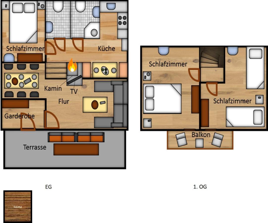 Ferienhaus Bei Simone Mit Sauna Kirchheim unter Teck Zewnętrze zdjęcie